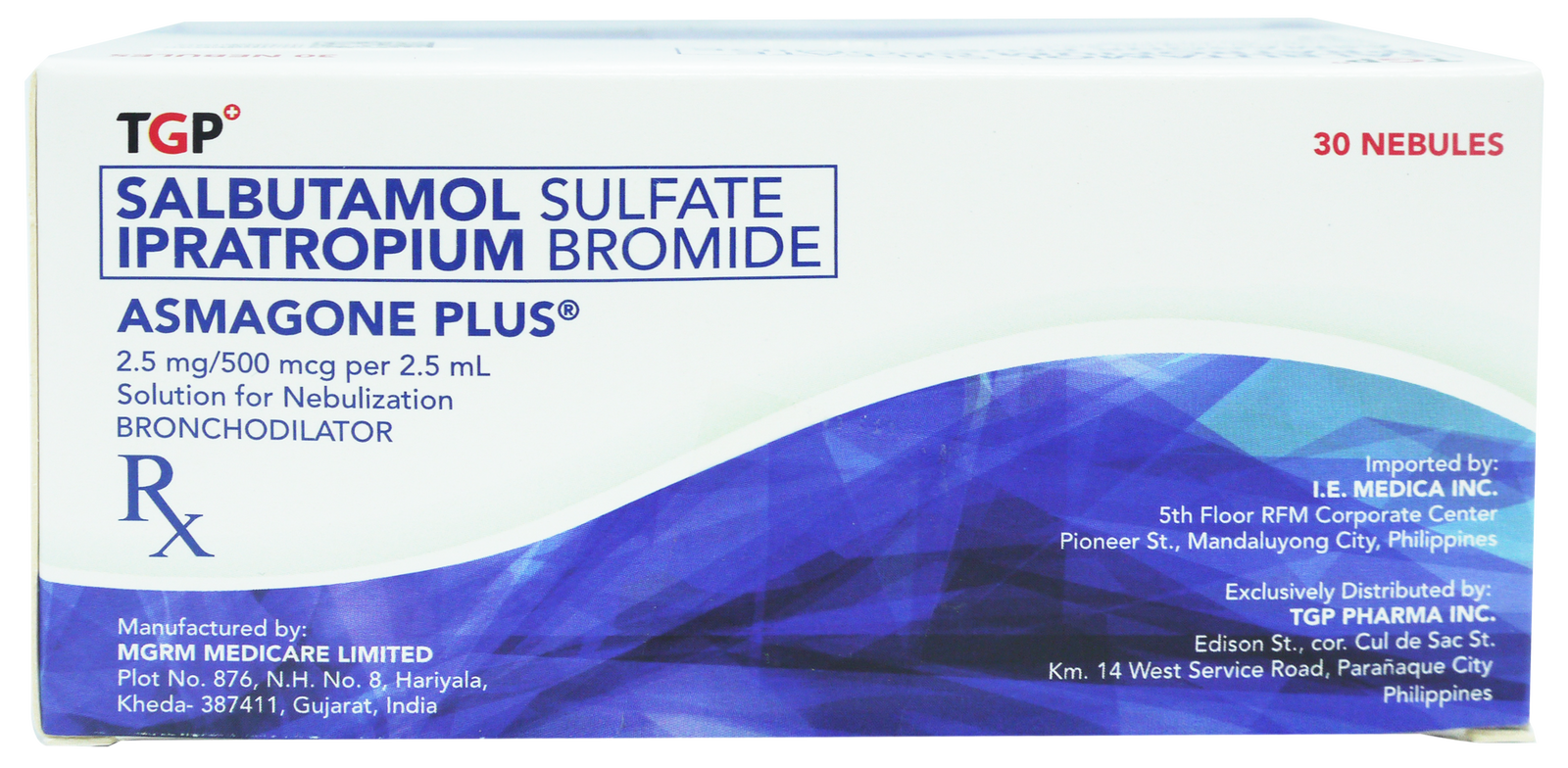 ASMAGONE PLUS Salbutamol Sulfate / Ipratropium Bromide 2.5mg / 500mcg ...