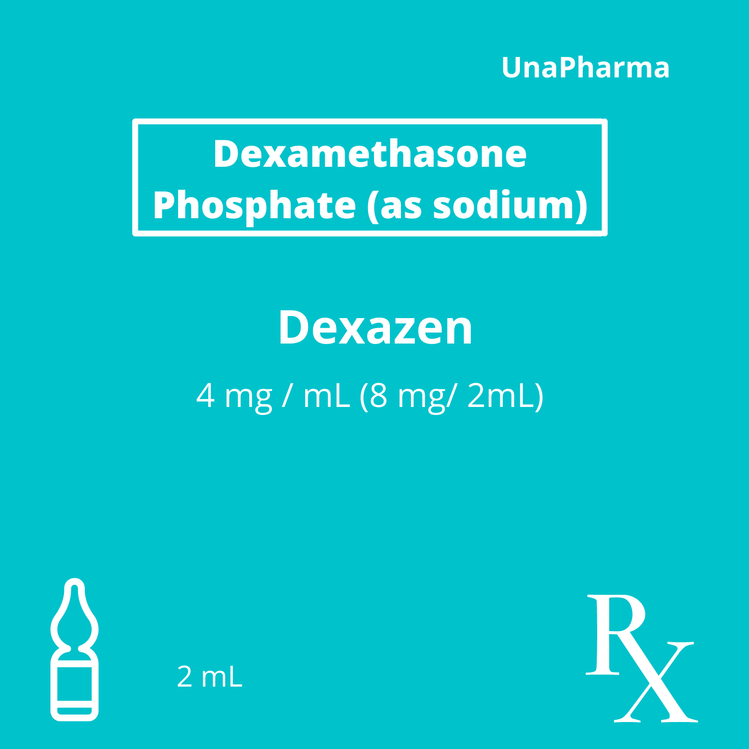 DEXAZEN Dexamethasone Sodium Phosphate 4mg / mL (8mg / 2mL) Solution ...