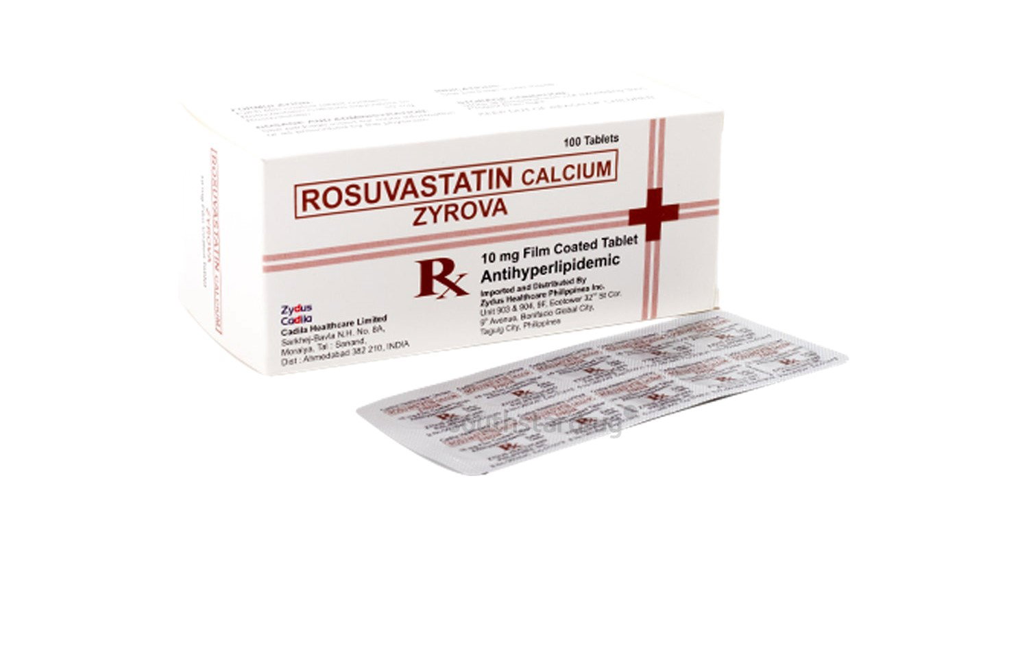 Zyrova ZYROVA Rosuvastatin Calcium 10mg Film-Coated Tablet 1's price in the ...