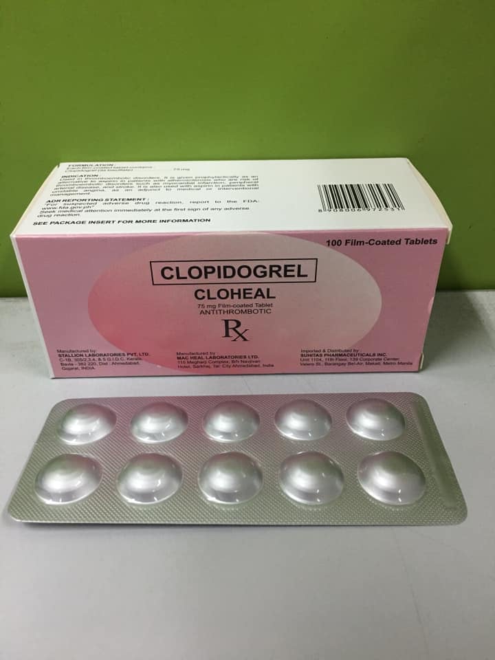 CLOHEAL Clopidogrel 75mg Film Coated Tablet 1 s Price In The CLOHEAL Clopidogrel 75mg Film Coated Tablet 1 s Price In The