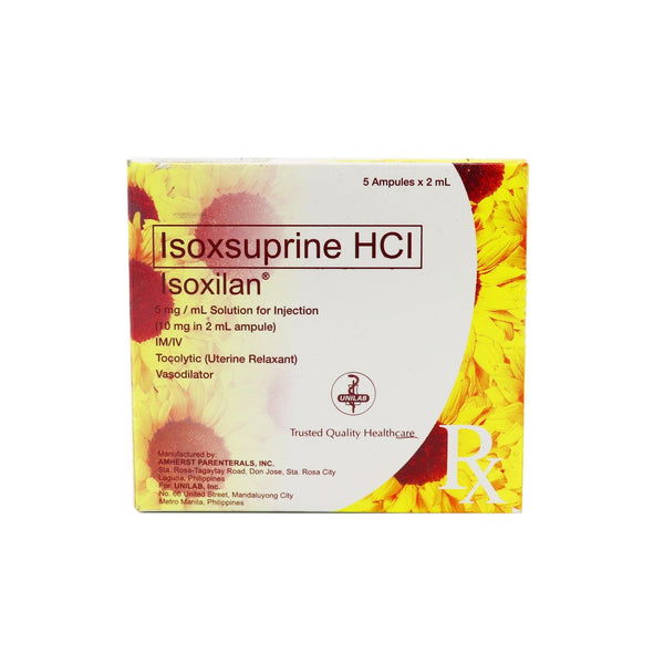 ISOXULIDE Isoxsuprine Hydrochloride 5mg / mL Solution for IM/IV ...