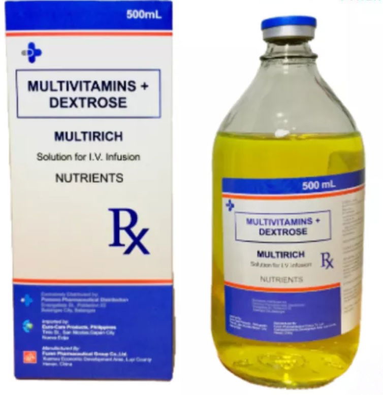 MULTIRICH Multivitamins / Dextrose 500mL Solution for IV Infusion 500mL ...