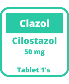 Image of CLAZOL CILOSTAZOL 50MG TABLET 1'S 