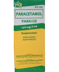 Image of PARA125 PARACETAMOL 125MG / ML SUSPENSION 60ML