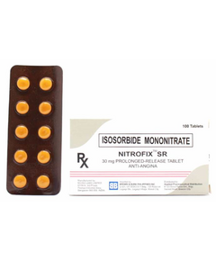 Image of NITROFIX SR ISOSORBIDE MONONITRATE 30MG PROLONGED RELEASE TABLET 1'S