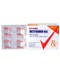 Image of RITEMED METFORMIN HYDROCHLORIDE 850MG TABLET 1'S