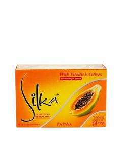 Image of SILKA PAPAYA WHITENING HERBAL SOAP 135G