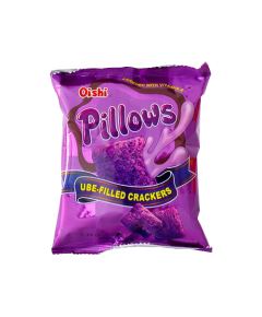 Image of OISHI PILLOWS UBE-FILLED CRACKERS 38G