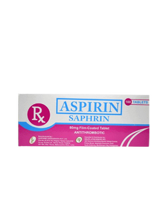 Image of SAPHRIN ASPIRIN 80MG FILM-COATED TABLET 1'S