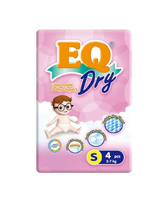 Image of EQ DRY DISPOSABLE BABY DIAPER S 4'S