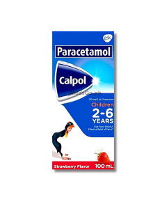 Image of CALPOL PARACETAMOL 120MG / 5ML SUSPENSION 100ML STRAWBERRY