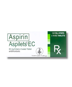 Image of ASPILETS EC ASPIRIN 80MG ENTERIC-COATED TABLET 1'S