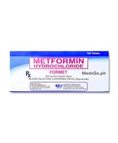 Image of FORMET METFORMIN 500MG - 1 BOX X 100 TABS