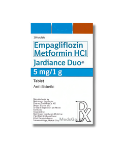 Image of JARDIANCE DUO EMPAGLIFLOZIN / METFORMIN 5MG / 1G - 1 TABLET