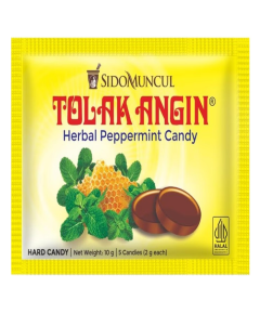 Image of TOLAK ANGIN HERBAL PEPPERMINT CANDY 10G