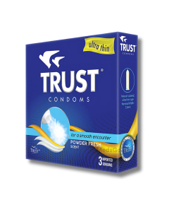 Image of TRUST CONDOMS ULTRA THIN POWDER FRESH 3'S