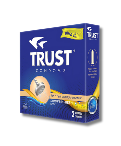 Image of TRUST CONDOMS ULTRA THIN SHOWER FRESH 3'S