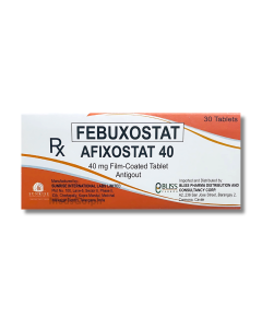 Image of AFIXOSTAT FEBUXOSTAT 40MG FILM-COATED TABLET 1'S