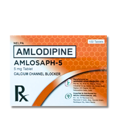 Image of AMLOSAPH-5 AMLODIPINE 5MG - 1 BOX X 100 TABS