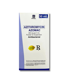 Image of AZOMAC AZITHROMYCIN 200MG / 5ML POWDER FOR SUSPENSION 30ML LEMON