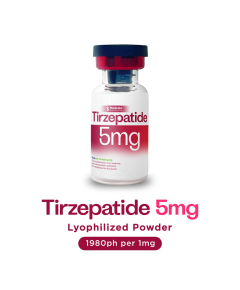 Image of COMPOUNDED TIRZEPATIDE 5MG - LYOPHILIZED POWDER + STERILE WATER FOR INJECTION