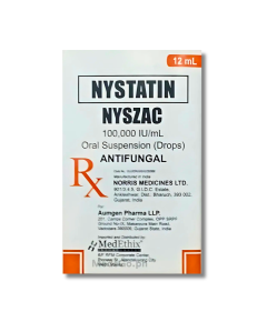 Image of NYSZAC NYSTATIN 100000IU / ML ORAL DROPS 12ML