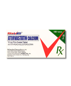 Image of RITEMED ATORVASTATIN CALCIUM 10MG FILM-COATED TABLET 1'S