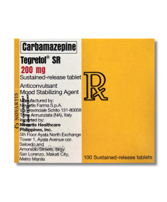 Image of TEGRETOL SR CARBAMAZEPINE 200MG SUSTAINED RELEASE TABLET 1'S