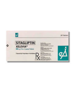 Image of XELEVIA SITAGLIPTIN PHOSPHATE 50MG FILM-COATED TABLET 1'S