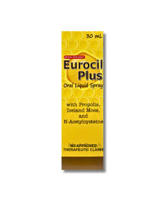 Image of EUROCIL PLUS PROPOLIS, ICELAND MOSS, AND N-ACETYLCYSTEINE ORAL LIQUID SPRAY 30ML