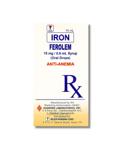 Image of FEROLEM FERROUS SULFATE 15MG / 0.6ML ORAL DROPS 15ML