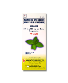 Image of MEDALEM ALUMINUM / MAGNESIUM 200MG / 100MG SUSPENSION 60ML PEPPERMINT