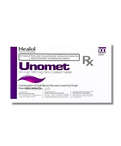 Image of UNOMET SITAGLIPTIN / METFORMIN 50MG / 500MG - 1 TABLET