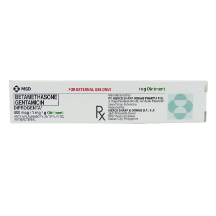 Image of DIPROGENTA BETAMETHASONE DIPROPIONATE / GENTAMICIN SULFATE 500MCG / 1MG PER G OINTMENT 10G