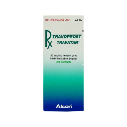 Image of TRAVATAN TRAVOPROST 40MCG / ML (0.004% W/V) OPHTHALMIC SOLUTION 2.5ML