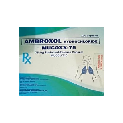 MUCOXX-75 Ambroxol Hydrochloride 75mg Sustained Release Capsule 100's ...