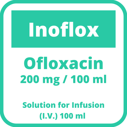 Image of INOFLOX OFLOXACIN 200MG / 100ML (2MG / ML) SOLUTION FOR IV INFUSION 100ML