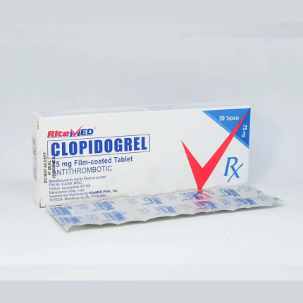 Image of RITEMED CLOPIDOGREL 75MG FILM-COATED TABLET 50'S