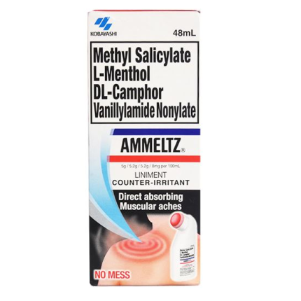 AMMELTZ Methyl Salicylate / L-Menthol / DL-Camphor / Vanillylamide ...