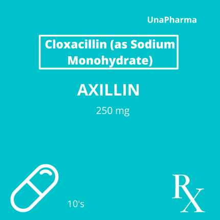 AXILLIN Cloxacillin 250mg Capsule 100's price in the Philippines ...