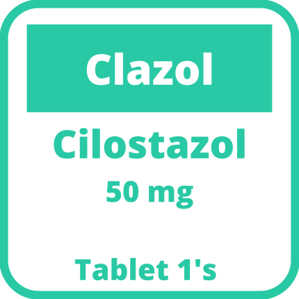Image of CLAZOL CILOSTAZOL 50MG TABLET 1'S 