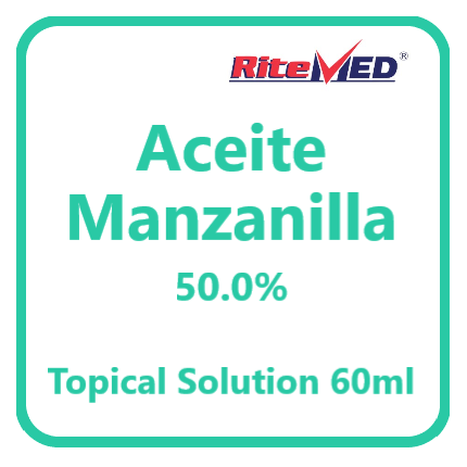 RITEMED Aceite Manzanilla 50mg / 100mL (50% w/v) Topical Solution 60mL ...