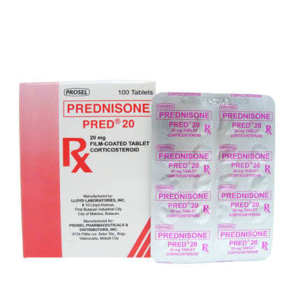 Image of PRED 20 PREDNISONE 20MG FILM-COATED TABLET 1'S