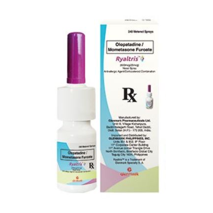 Image of RYALTRIS OLOPATADINE / MOMETASONE FUROATE 665MCG / 25MCG PER ACTUATION NASAL SPRAY 240ACTUATIONS