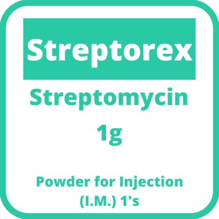 Image of STREPTOREX STREPTOMYCIN 1G POWDER FOR IM INJECTION 1'S