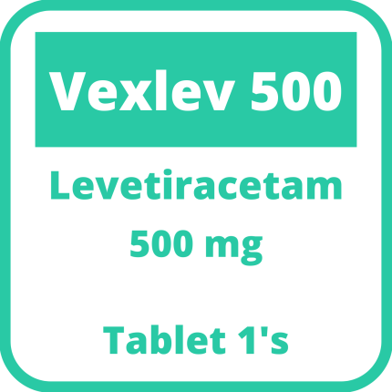 Image of VEXLEV 500 LEVETIRACETAM 500MG FILM-COATED TABLET 1'S