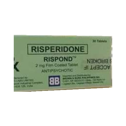 Image of RISPOND RISPERIDONE 2MG FILM-COATED TABLET 30'S