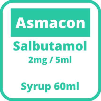 Image of ASMACON SALBUTAMOL SULFATE 2MG / 5ML SYRUP 60ML
