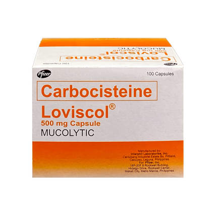 Image of LOVISCOL CARBOCISTEINE 500MG - 20 CAPS