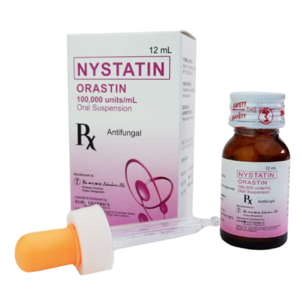 Image of ORASTIN NYSTATIN 100000IU / ML ORAL SUSPENSION 12ML